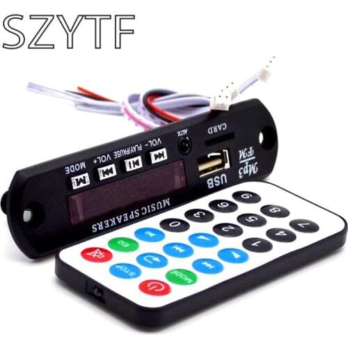 1pcs Wireless Bluetooth 12V MP3 WMA Decoder Board Audio Module USB Radio