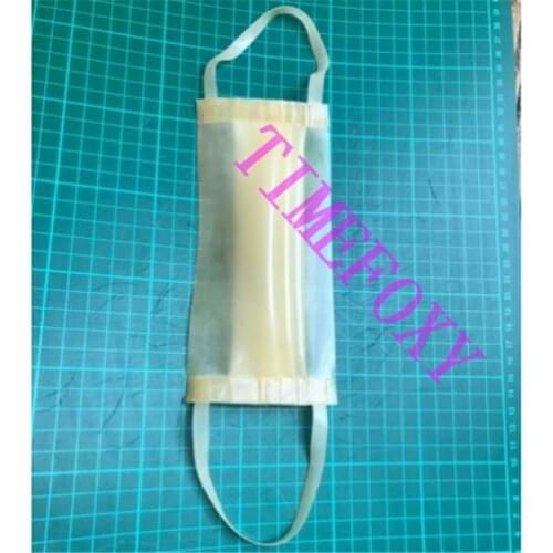 100%Latex Rubber Face Mask - Natural Transparent - Fancy Dress Fetish about 0.4mm Party Hood