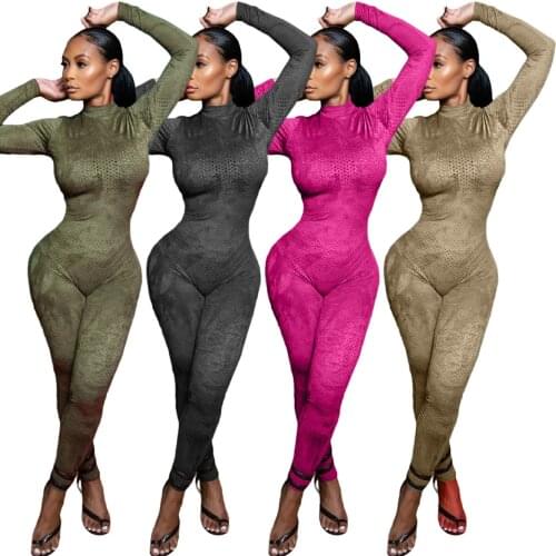 1L189 Summer Women Casual Fashion Sexy Skinny Hollow Out Breathable Mesh Jumpsuit Playsuit Rompers Plus Size Hot