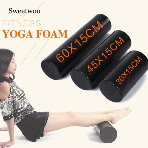 30/45*15cm EPP Yoga Gym Exercises Fitness Massage Equipment Foam Roller For Muscle Relaxation And Physical Therapy Black