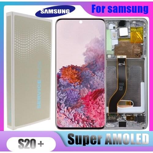 6.7" New Original AMOLED For Samsung Galaxy S20+ Touch Screen G985 G985F G985F/DS LCD Display Touch Screen Digitizer replacement