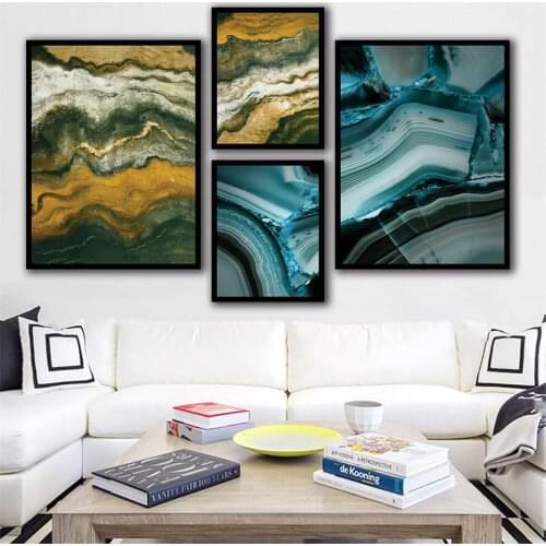 Abstract Watercolor Ink Line Painting Canvas Painting Wall Art Picture for Living Room Home Decoration B5024