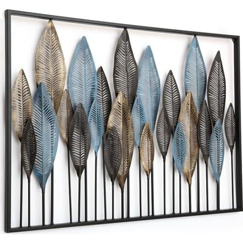 American Country Bedroom Bedside Wall Decoration Living Room Three-dimensional Wall Decoration Mural Creative Wrought Iron Wall