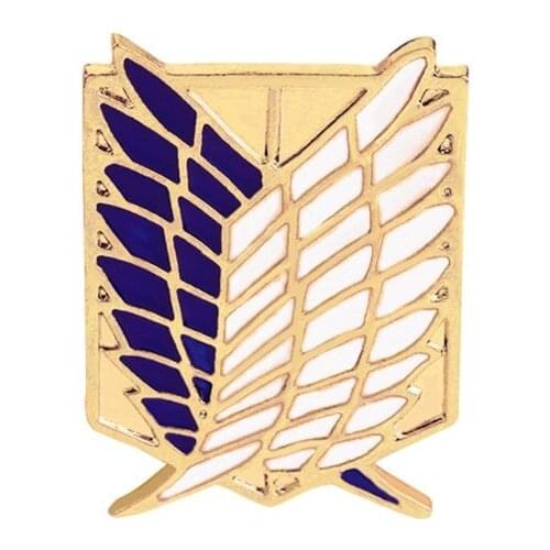 Anime Collection Wing of Liberty Souvenir Pins Badges Attacks On Titan Scouting Legions Brooch Cosplay Fashion Jewelry N2UE