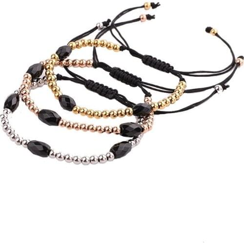 Men women Jewelry Bracelet Natural Stone Stainless Steel Beads Friendship Bracelet Gift