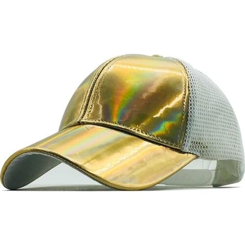 Brand PU Baseball Cap Women Outdoor Baseball Hat Breathable Men Women Summer Mesh Cap black Baseball-Caps Gorras