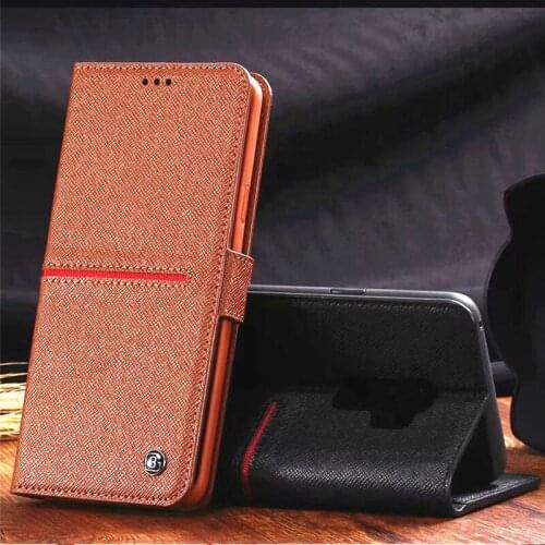 Luxury Original Brand GEBEI Genuine Leather Wallet Flip Cover Case For Samsung Galaxy S9 Plus /S9 Cases With Stand