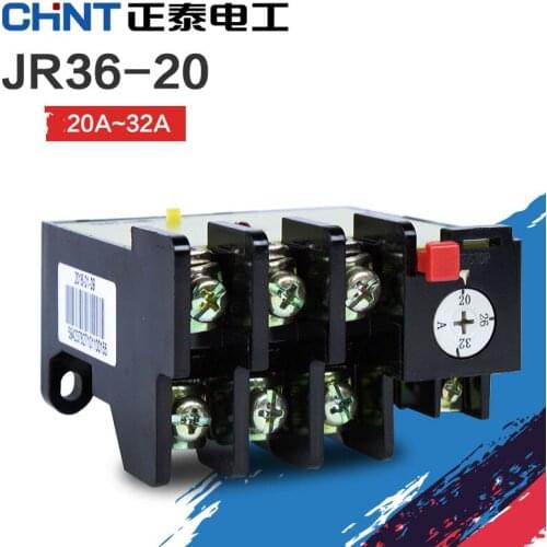 CHINT Thermal Overload Relay Temperature Overload Protector CHNT JR36-20 Current Thermal Relay 0.35A JR36/20