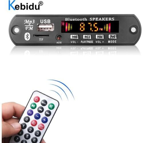 DC 5V 6W Amplifier Bluetooth Audio WMA Decoder Board MP3 Player With Handsfree Voice Record USB TF FM Radio Module For Speaker