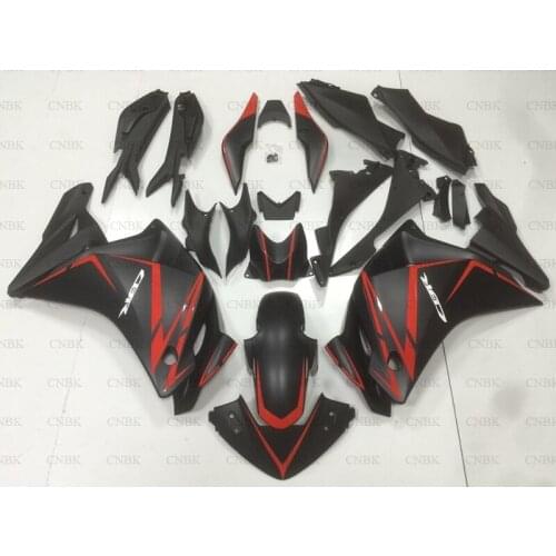 For CBR250 RR 2011 - 2014 Fairing for Honda Cbr250rr 2014 matte Black Red Fairings CBR250 RR 11 12 Fairing Kits Unpainted