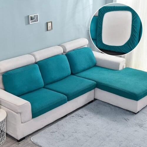 Elastic Big Corner Sofa Seat Cover for Living Room Modern Home Armchairs Cushion Cover 3-seater Couch Cover Sofa Slipcovers