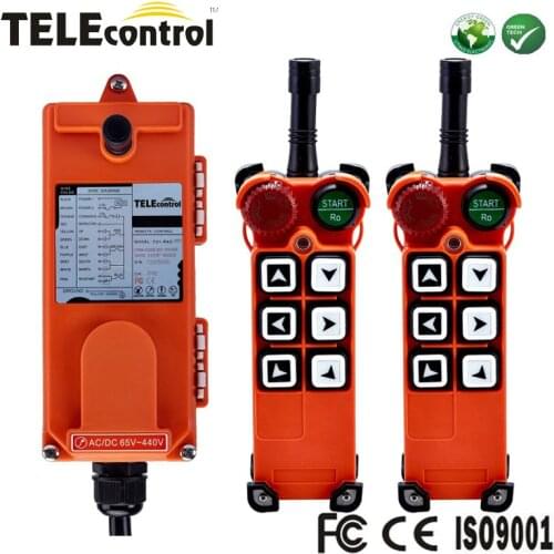 F21-E1 12V 36V 220V 380V 440V Telecontrol 6 push buttons industrial multiple control crane 2 transmitters and 1 receiver