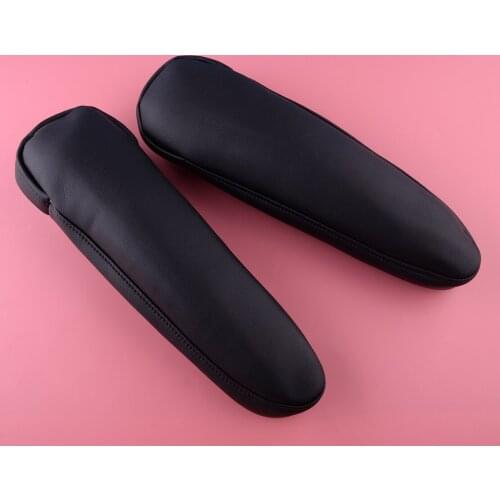 PU Leather 1 Pair Black Car Front Seat Armrest Protector Covers Fit For Toyota Sienna 2011 2012 2013 2014 2015 2016 2017 2018