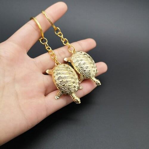 Hot Sale 1Pc Fashion Feng Shui Golden Money Turtle Lucky Fortune Wealth Home Office Decoration Tabletop Ornaments Lucky Gift