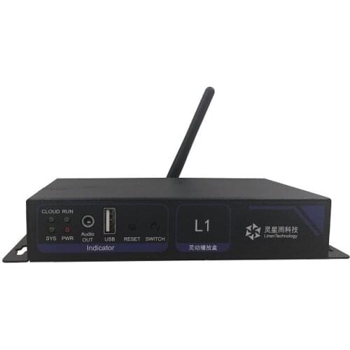 Linsn L1 AD Asynchronous Player play program over WIFI, LAN or USB flash drive, It supports up to 650 thousand pixels