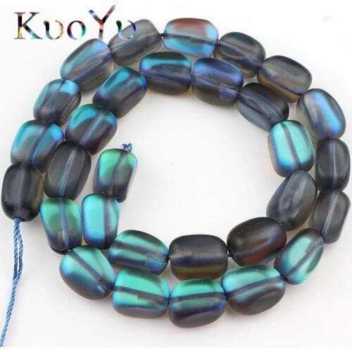 10mm Frosted Matte Black Flash Crystal MoonStone Glitter Oval Loose Spacer Beads For Jewelry Making Design Fashion Diy Bracelets