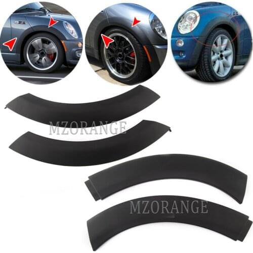 4pcs Front Wheel Arch Trim Fender Trim Rubber for Mini Cooper 2002-2008 for BMW MINI COVER Left Right 51131505864 51131505865