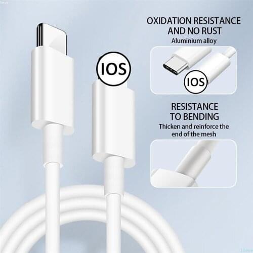 2021 Fast Charging 20W USB-C Type-C Cable Cord Charger for iPhone 12 Pro Max mini 12Pro 8s 8 11 Xs Xr X se 7 ipad Charging Wire