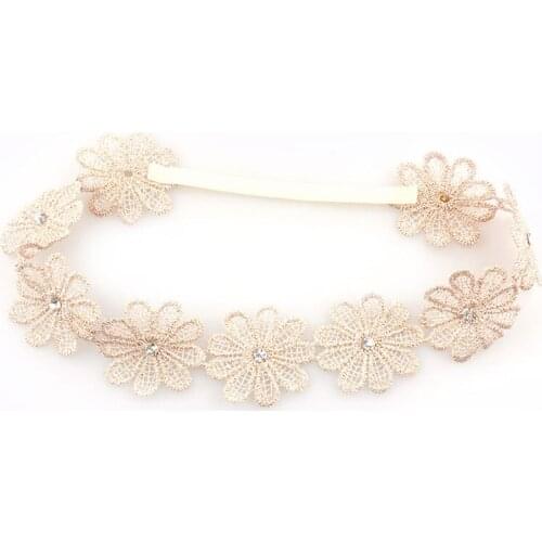 New Cute Girls Kids Elastic Flower Headband Hair Band Headwear
