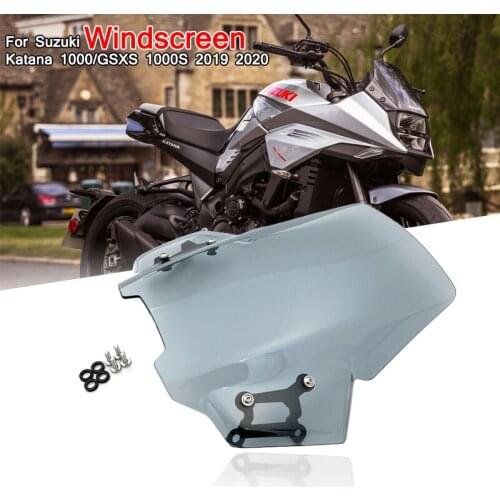 Motorcycle Touring Windshield WindScreen Front Screen For Suzuki Katana 1000 GSX-S1000 GSXS 1000S 2019 2020 Wind Deflector Moto