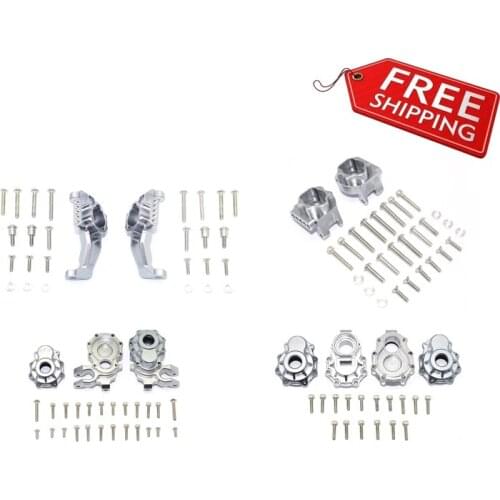 Alloy CNC front + rear wheel hub carrier mount castor block for TRAXXAS TRX4 rc car part