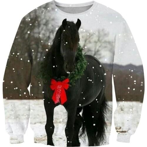CLOOCL Popular Horse Series Men Sweatshirt Casual Long Sleeve Pullovers Women Tracksuits Unisex Streetwear S-5XL