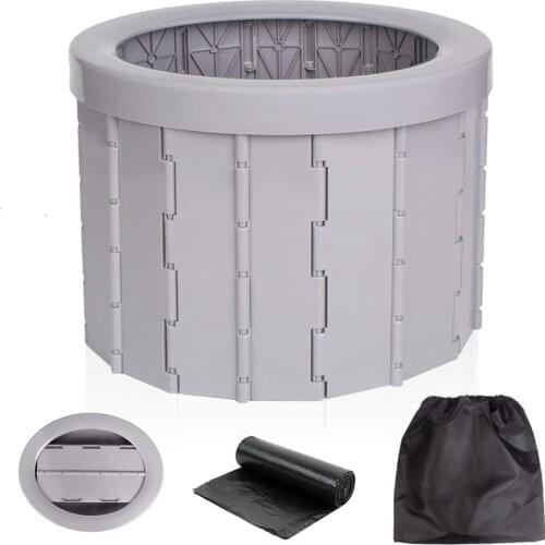 Portable Folding Toilet Porta Potty Car Toilet Camping Toilet for Travel Toilet Seat for Camping Hiking Beach