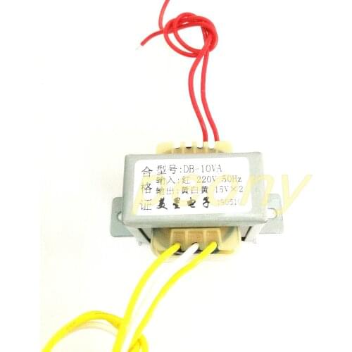 EI48 power transformer 10W DB-10VA 220V 6V/9V/12V/15V/18V/24V/ Double voltage output 3 line