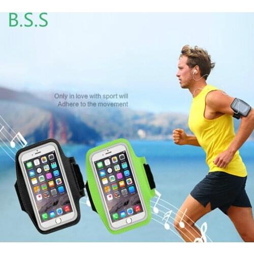 New 1Pc Outdoor Sports Phone Holder Armband Case for Samsung Gym Running Phone Bag Arm Band Case for Iphone 11 Xs Max 6.5 Inch