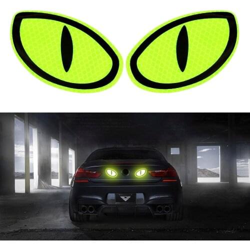2Pcs Reflective Strips Warning Tape for Safety Car Sticker Protective Car Door Warn Stickers