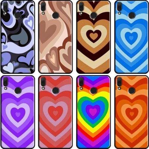 Latte Love Brown Heart Aesthetic Soft For Huawei Y7A Y6P Y5P 2020 Y3 II Y9 Y7 Y5 Y6 Prime 2018 2017 2019 Nova 3i 5T Case