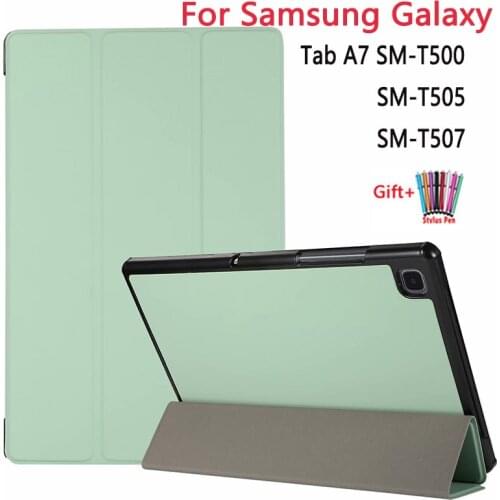 Case For Samsung Galaxy Tab A7 2020 10.4'' Case SM-T500 Folding TPU Cover For Galaxy Tab A7 SM-T500 SM-T505 SM-T507 Tablet Shell