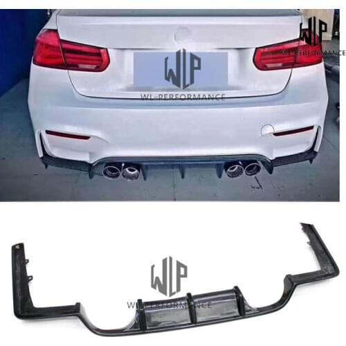 F30 M3 Carbon Fiber Rear Lip Bumper Splitter Diffuser Car Styling for BMW 3 Series F30 M3 GD Car Body Kit 2012-UP