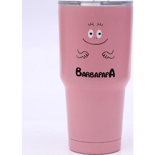 30oz 20oz 10oz barbapapa Tumbler Cup Vacuum Insulation Beer Wine Mug Stainless Steel Mug Coffee Cu