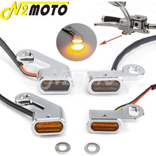 Mini E4 LED Turn Signal Running Light Blinker for Harley Softail Slim Street Bob Low Ride Sport Glide Heritage Classic 1996-2021