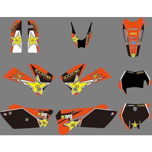 Decal for KTM EXC 125 250 300 450 525 2005 2006 2007 Team Background Faring Graphic Motorcycle Sticker