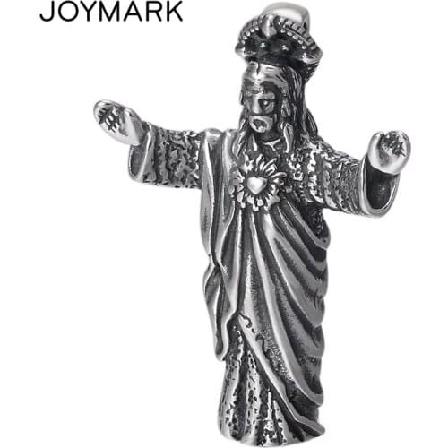 Retro 925 Sterling Silver Jesus Pendant For Men and Women Clavicle Chain Necklace Thai Silver Christ Portrait Pendant TSP255