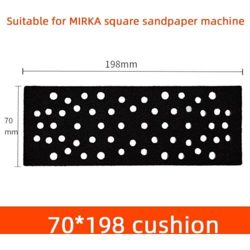 Suitable for MIRKA Dry Grinder Buffer Pad Electric 70/198mm Rectangular Protection Pad