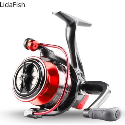 LidaFish 5.2:1/4.7:1Gear Ratio Spinning Fishing Reel 2000-7000 Series Metal Spool Saltwater Carp Fishing Fishing Tackle