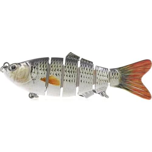 10cm 17.5g Crankbait Fake Bait Swimbait 6 Segment Fishing Jointed Lure Minnow Wobblers Artificial Sinking Fishing Tackle