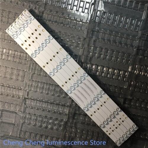 9Pieces/lot New 7 Lamp 614 mm LED Backlight Strip For 32PHT4509/12 32PHT5301 32PHT4101/60 32 inch Bar Kit TV LED