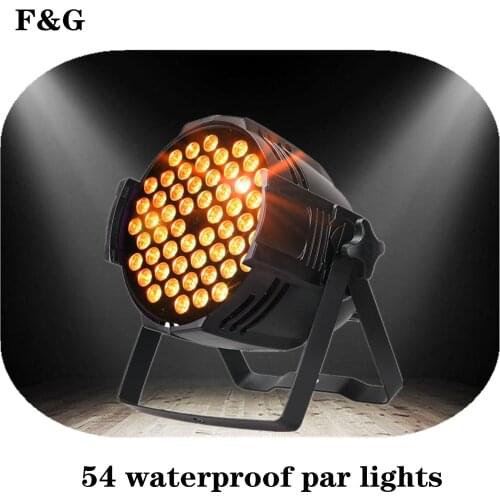 Luz Par LED RGB de aleación de aluminio, decoración para Dj, discoteca, fiesta, boda, Bar, escenario, fiesta, TV, 54x9W