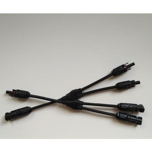 Waterproof IP67 PV Connector Y branch M/M/F and F/F/M,mc4y 2 male 1 female and 2 female 1male Solar Panel Cable Branch Connector