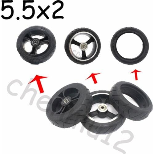 5.5x2 High-quality Explosion-proof Solid Rubber Tires Suitable for Small Electric Scooters with Alloy Wheels/plastic Wheels