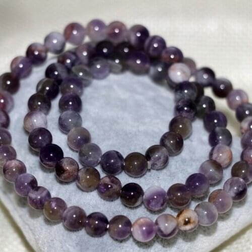 Bohemian style natural purple stone 6mm round beads multilayer bracelets for women free shipping elegant jewelry 18inch B2905