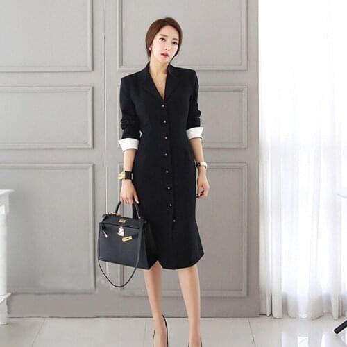 Fashion elegant slim work style women dress new arrival korean party dress temperament comfortable black warm OL pencil dress