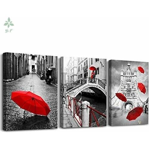 3 Piece Canvas Modern Landscape Artwork For Living Room Bedroom Wall Decoration