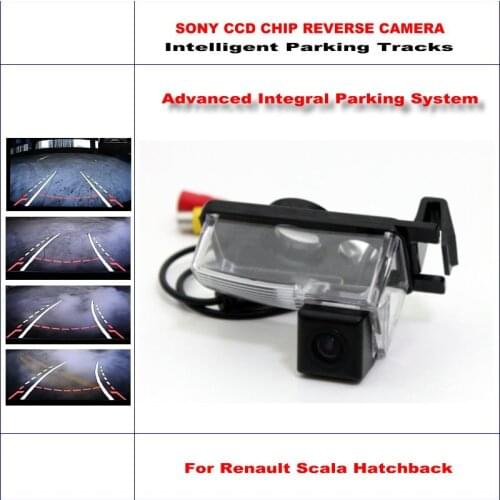 Car Intelligentized Reverse Camera For Renault Scala Hatchback 2011-2014 Rear View Backup Dynamic Guidance Tracks CAM