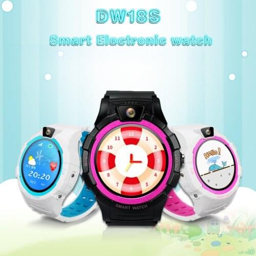 DW18S Kid Waterproof Smart Watch GPS Tracker With GPS LBS WIFI Triple Positioning Way SOS Call Location Reminder Low Power Alarm