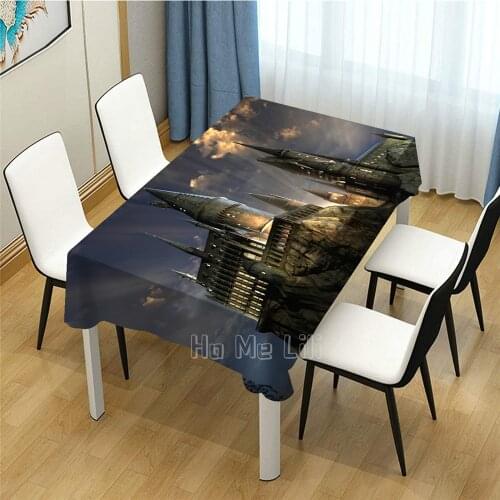 Magic Castle Design Tablecloth For Picnic Kitchen Dinner Table Decor